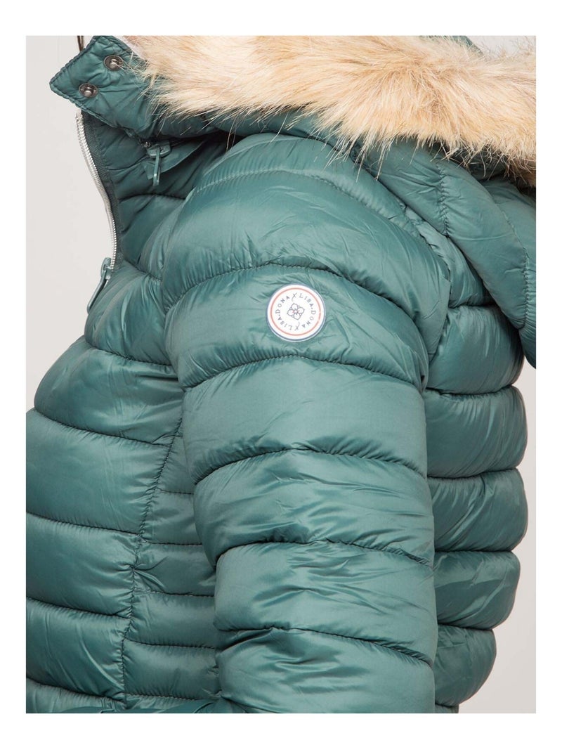 Doudoune légère capuche amovible UBAYE Vert - Kiabi