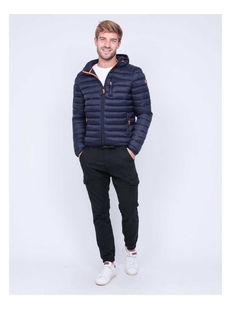 Doudoune légère capuche zegel Bleu marine - Kiabi
