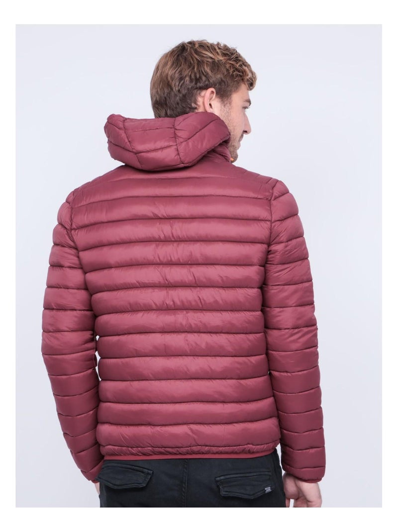 Doudoune légère capuche zegel Bordeaux - Kiabi