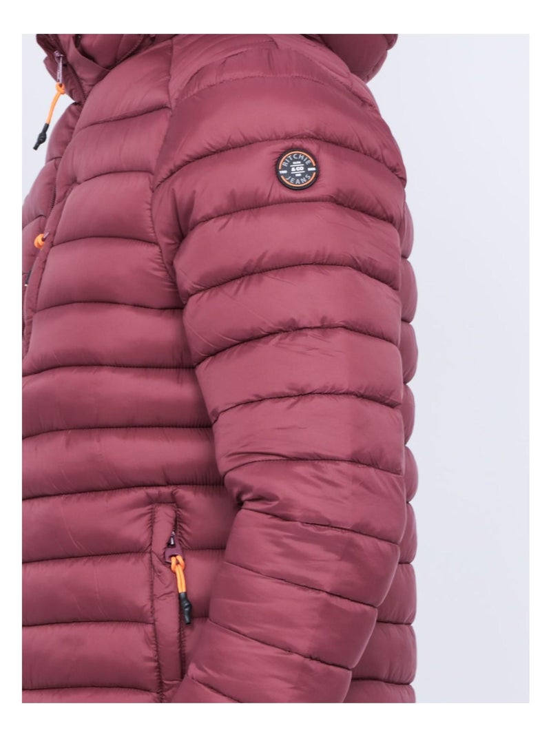 Doudoune légère capuche zegel Bordeaux - Kiabi