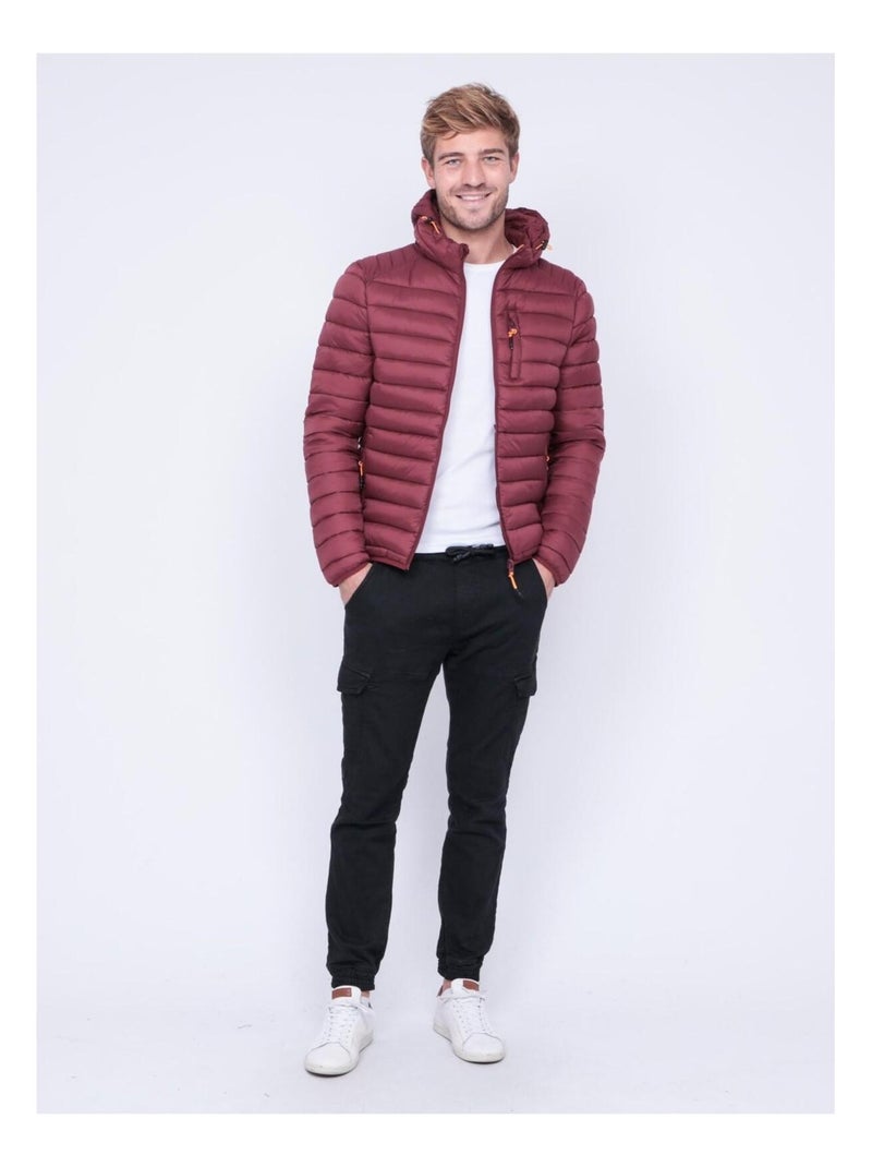 Doudoune légère capuche zegel Bordeaux - Kiabi