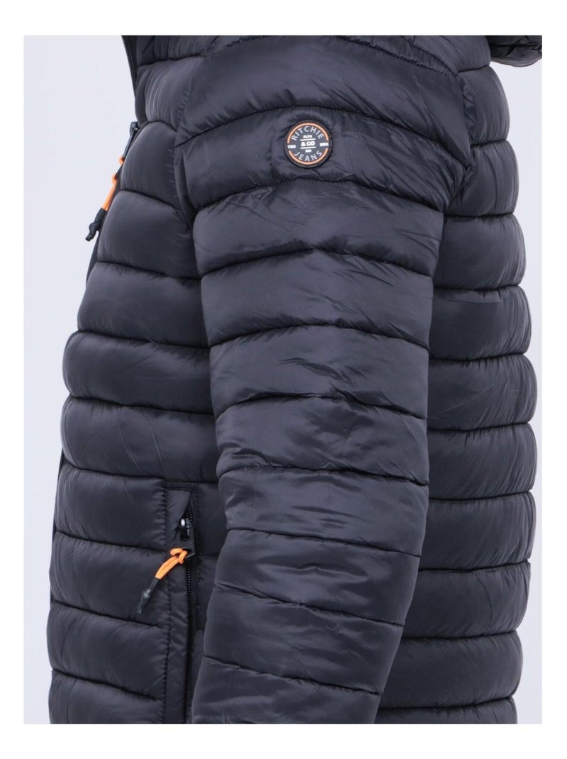 Doudoune légère capuche zegel Noir - Kiabi