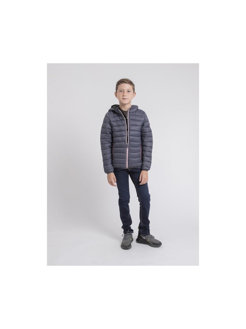 Doudoune légère capuche zilling garçon Gris - Kiabi