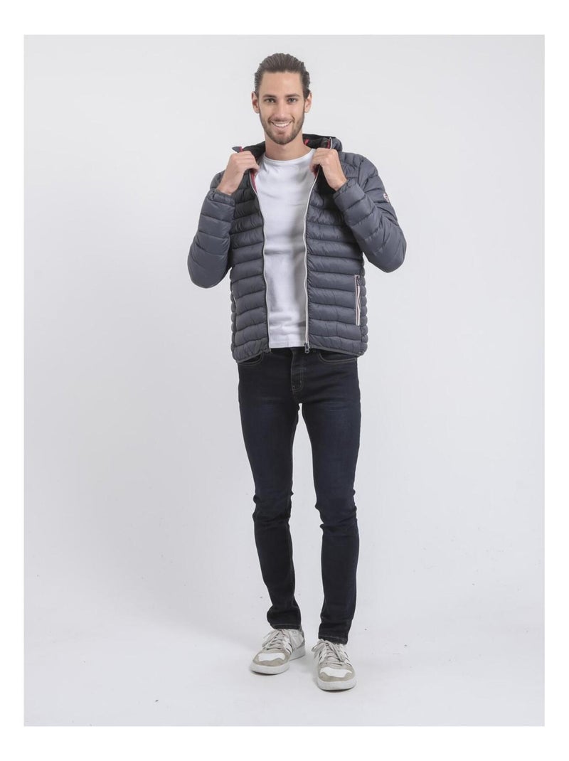 Doudoune légère capuche ZILLING Gris - Kiabi