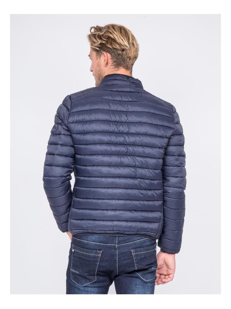 Doudoune légère col montant ZERNOBI Bleu marine - Kiabi