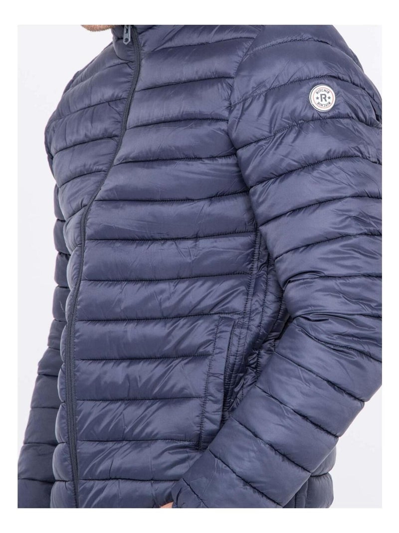 Doudoune légère col montant ZERNOBI Bleu marine - Kiabi