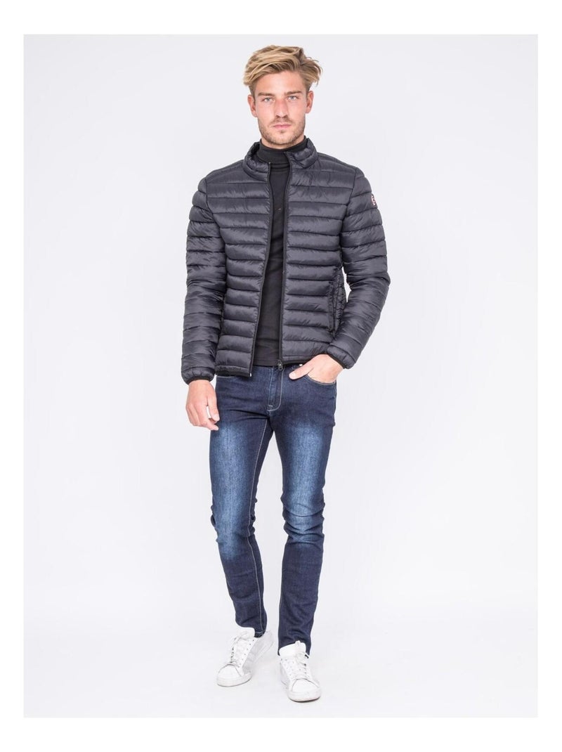 Doudoune légère col montant ZERNOBI Noir - Kiabi