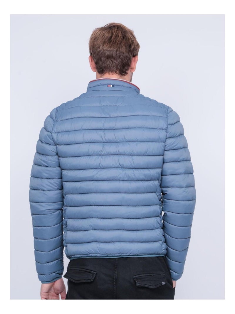 Doudoune légère col montant ZERUBIA Bleu ardoise - Kiabi