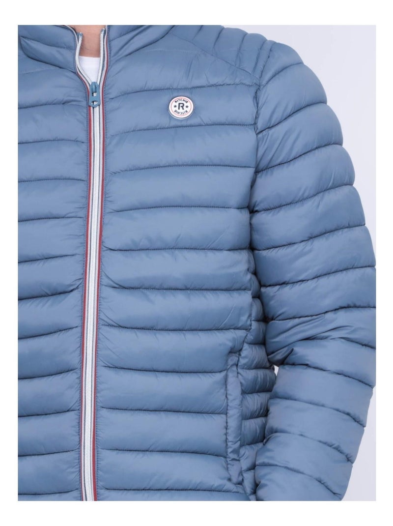 Doudoune légère col montant ZERUBIA Bleu ardoise - Kiabi