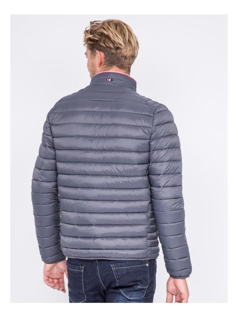 Doudoune légère col montant ZERUBIA Gris - Kiabi