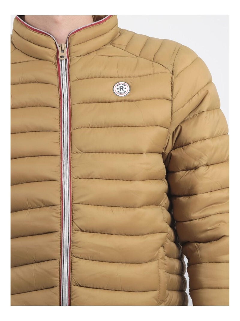 Doudoune légère col montant ZERUBIA II Marron caramel - Kiabi