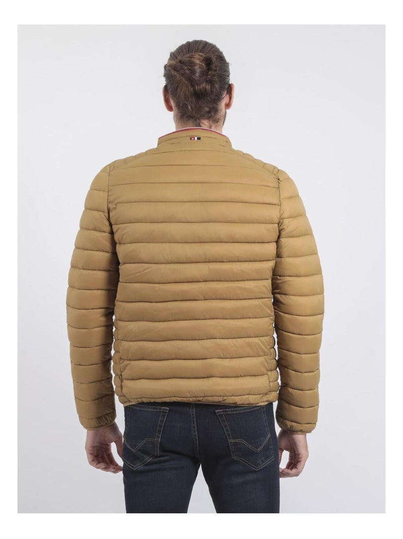 Doudoune légère col montant ZERUBIA II Marron caramel - Kiabi