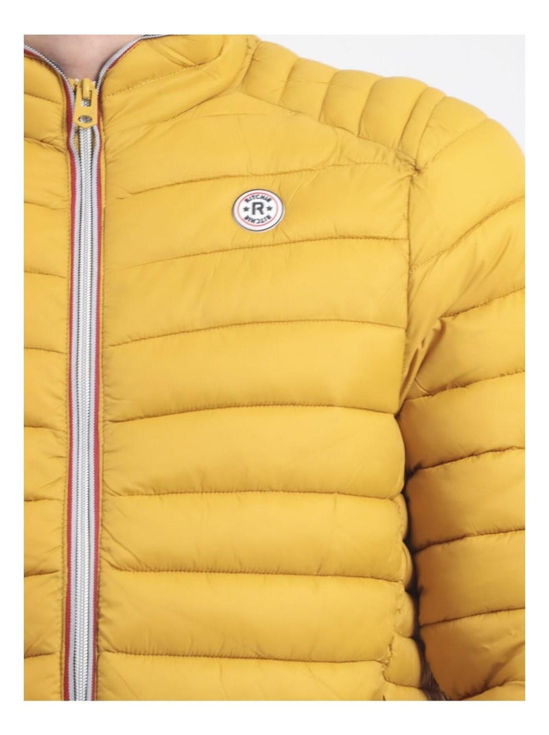 Doudoune légère col montant ZERUBIA Moutarde - Kiabi