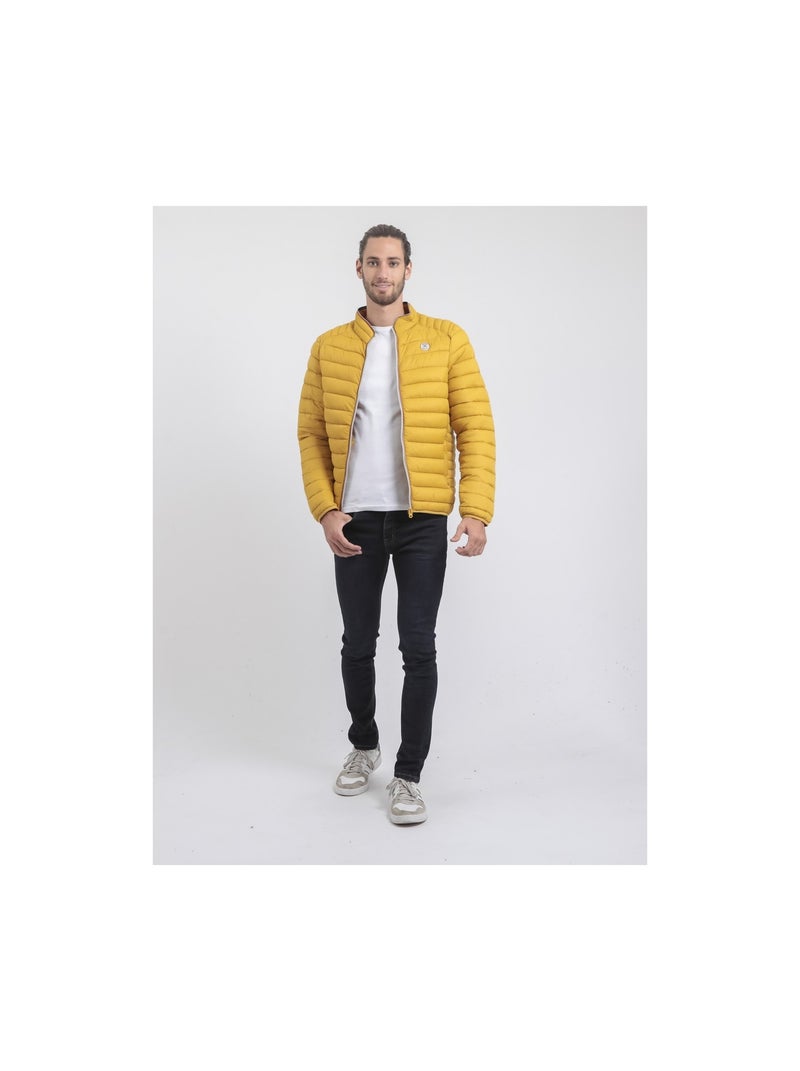 Doudoune légère col montant ZERUBIA Moutarde - Kiabi