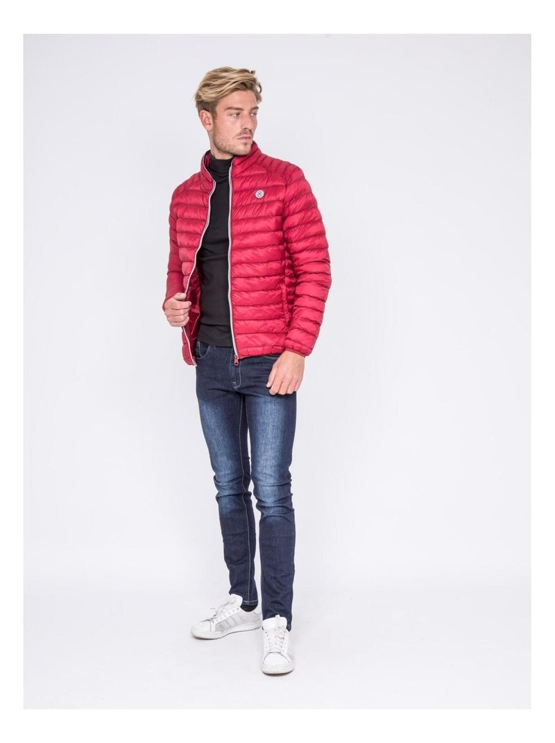Doudoune légère col montant ZERUBIA Rouge - Kiabi