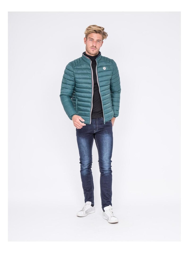 Doudoune légère col montant ZERUBIA Vert - Kiabi