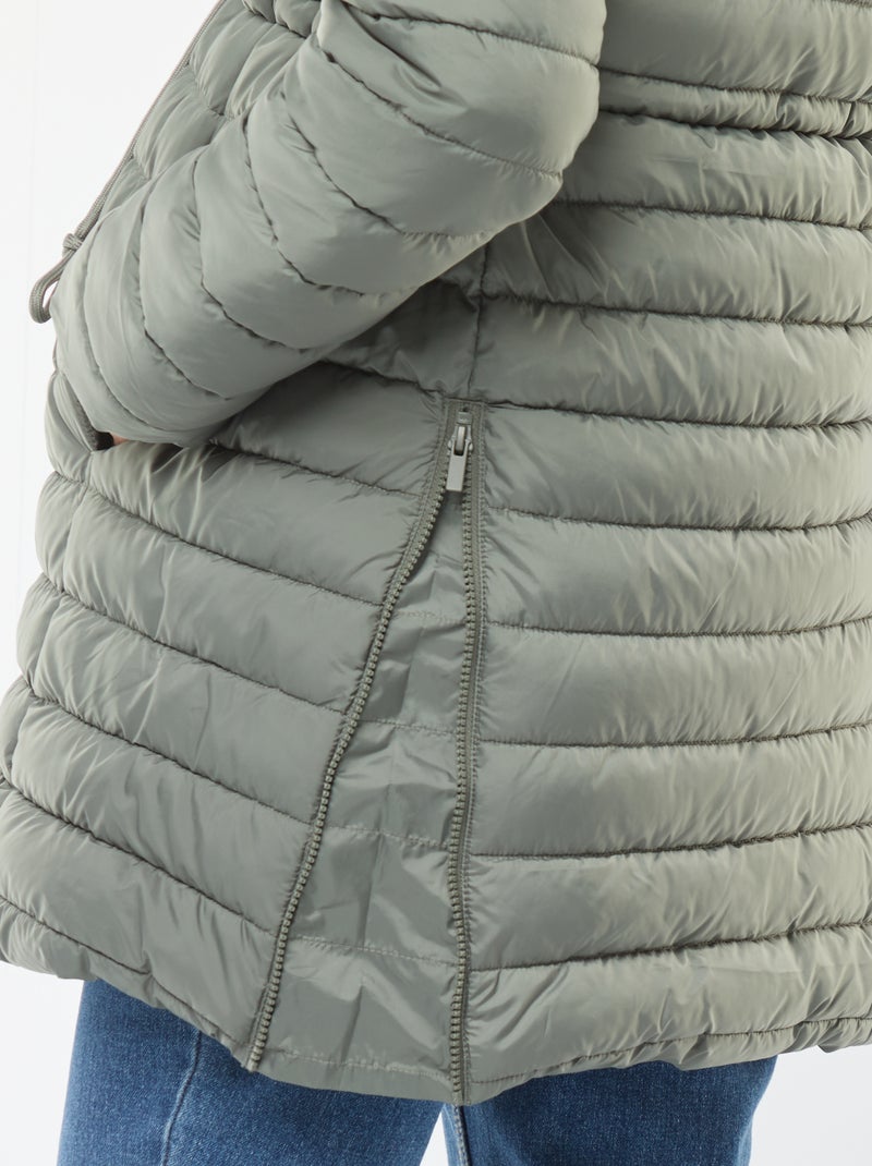 Doudoune légère de maternité + portage Kaki - Kiabi