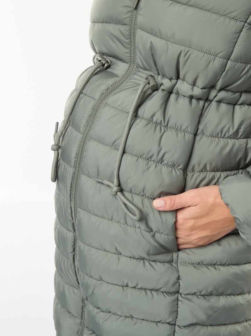 Doudoune légère de maternité + portage Kaki - Kiabi