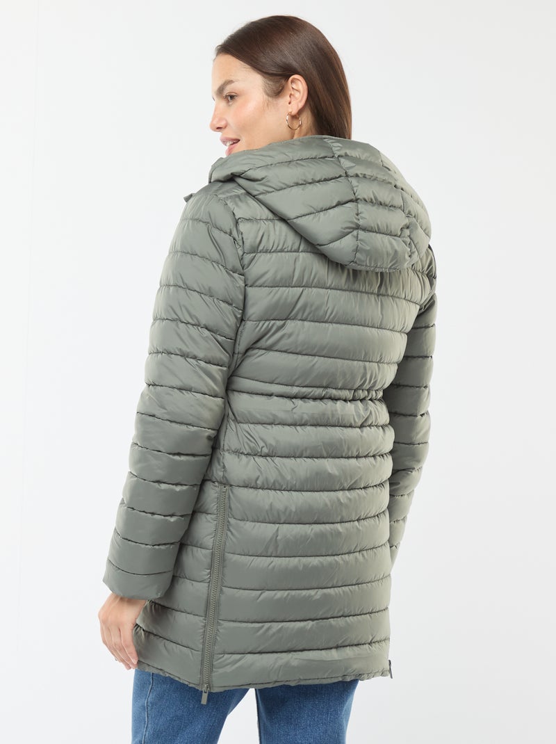 Doudoune légère de maternité + portage Kaki - Kiabi