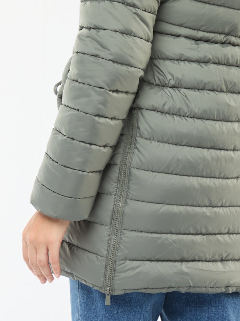 Doudoune légère de maternité + portage Kaki - Kiabi