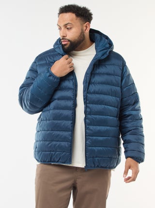 Doudoune légère matelassée avec capuche