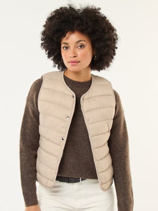 Doudoune légère matelassée sans manches