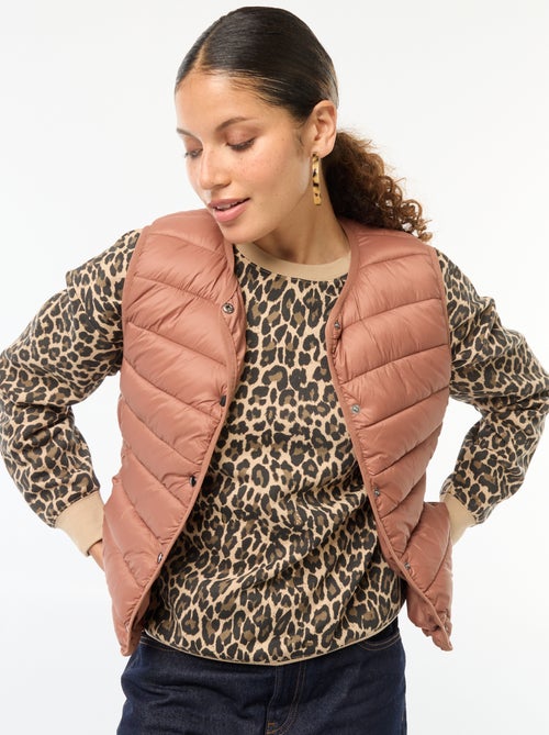 Doudoune légère matelassée sans manches - Kiabi