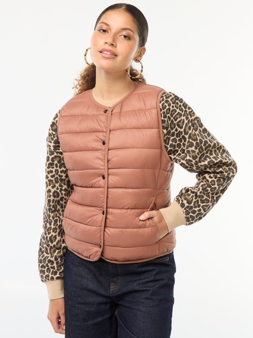 Doudoune légère matelassée sans manches - Kiabi