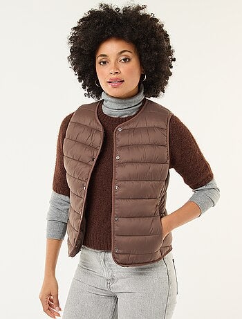 Doudoune légère matelassée sans manches