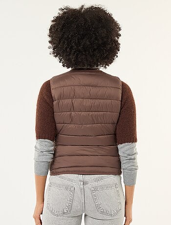 Doudoune légère matelassée sans manches