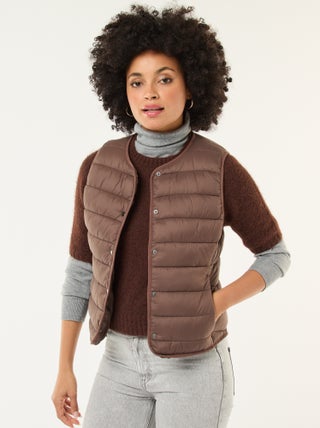 Doudoune légère matelassée sans manches