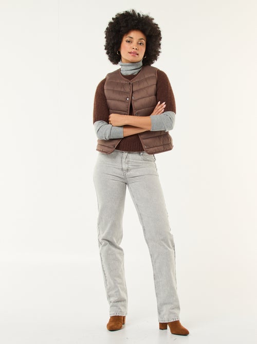 Doudoune légère matelassée sans manches - Kiabi