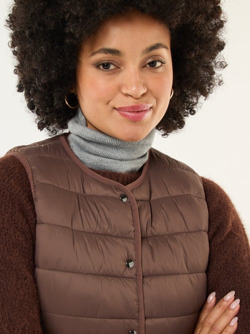 Doudoune légère matelassée sans manches - Kiabi