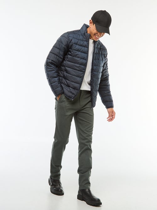 Doudoune légère matelassée unie - Kiabi