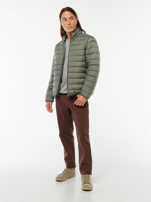 Doudoune légère matelassée unie - Kiabi