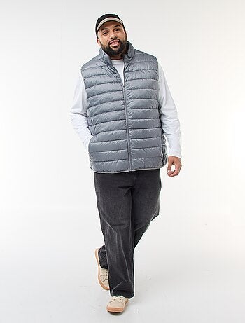 Doudoune légère sans manches à col montant