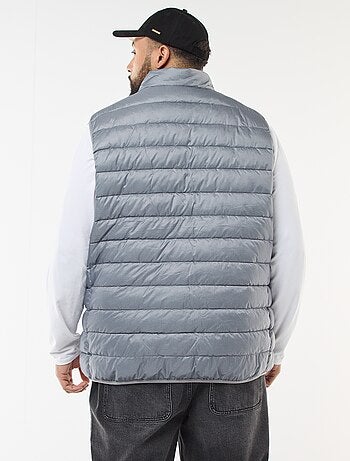 Doudoune légère sans manches à col montant