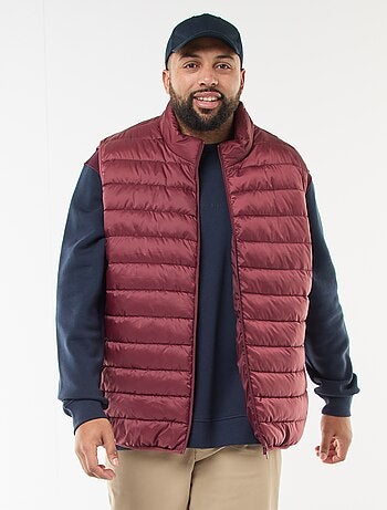 Doudoune légère sans manches à col montant