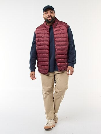 Doudoune légère sans manches à col montant