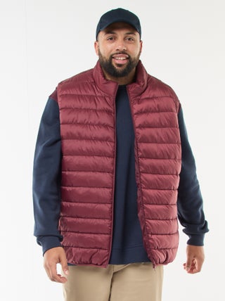 Doudoune légère sans manches à col montant