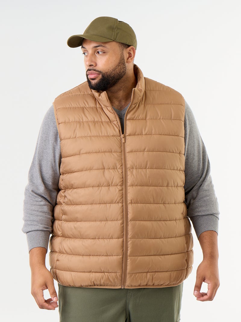Doudoune légère sans manches Beige - Kiabi