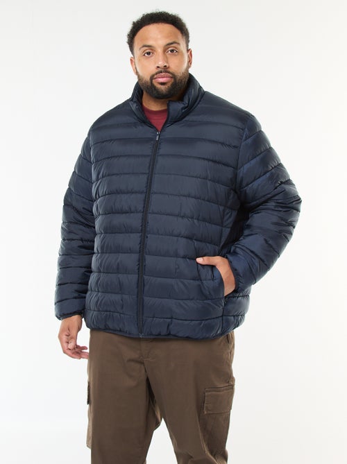 Doudoune légère unie à manches longues et col montant - Kiabi