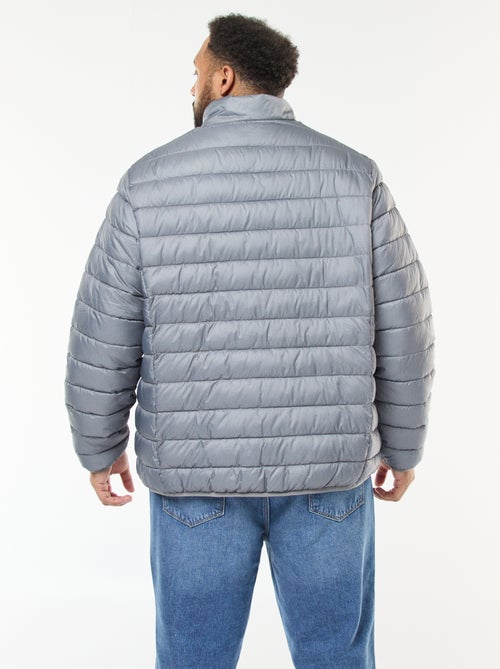 Doudoune légère unie à manches longues et col montant - Kiabi