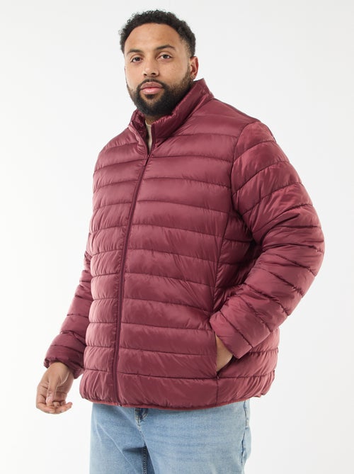 Doudoune légère unie à manches longues et col montant - Kiabi