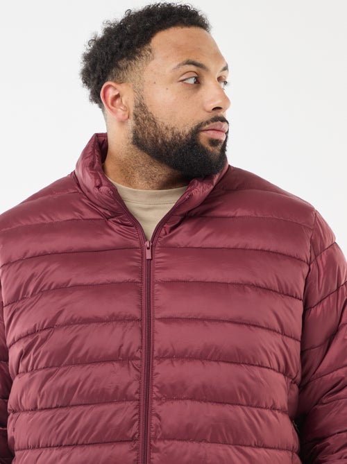 Doudoune légère unie à manches longues et col montant - Kiabi