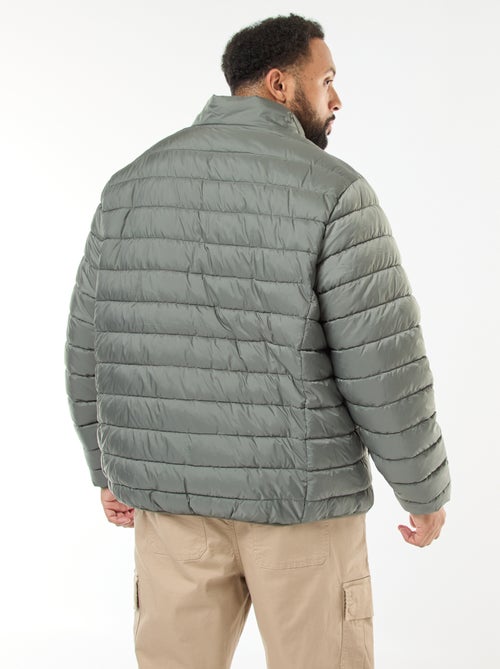 Doudoune légère unie à manches longues et col montant - Kiabi