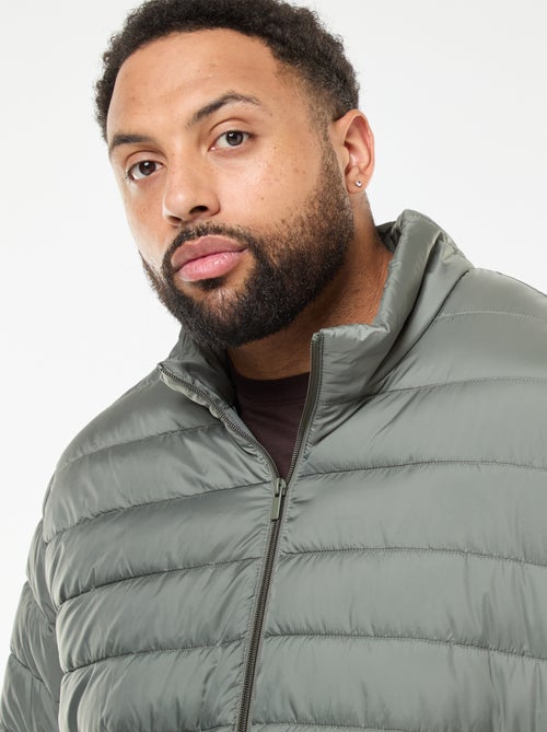 Doudoune légère unie à manches longues et col montant - Kiabi