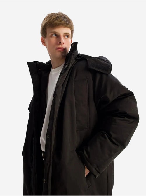 Doudoune longue à capuche giesto avec poches - Kiabi Doudoune longue à capuche giesto avec poches - Kiabi