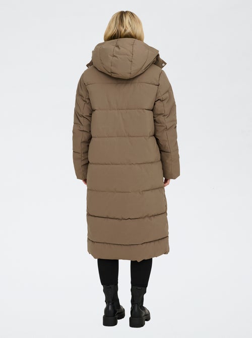 Doudoune longue à capuche matelassée 'JDY' - Kiabi