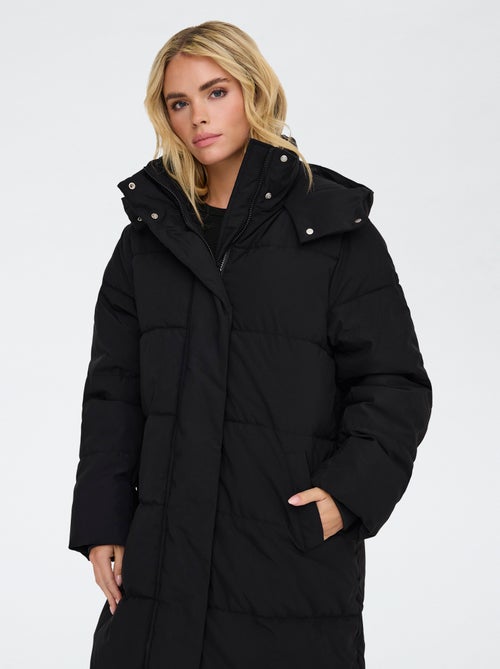 Doudoune longue à capuche matelassée 'JDY' - Kiabi